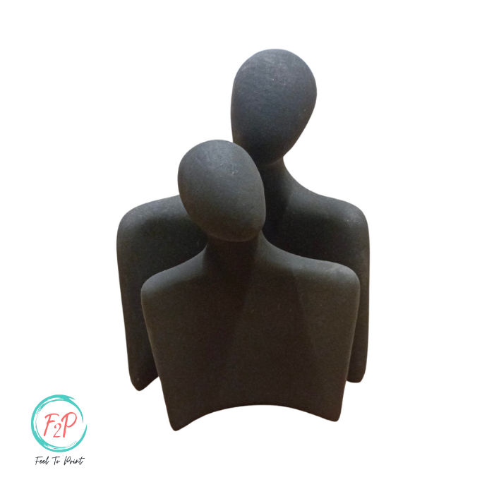 Forever Entwined: A Pair of Ceramic Love Figures