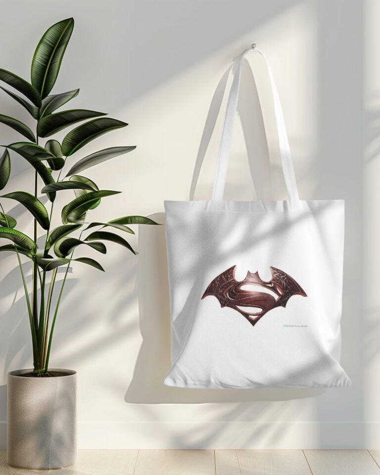 tote bag mockup hanging on white wall with plant in side 019 (9)