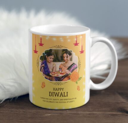 happy diwali mug