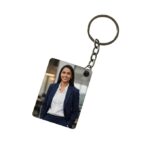 Customised Rectangle Shape MDF Keychain