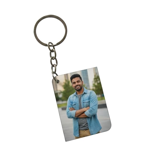 Customised Fancy Shape MDF Keychain