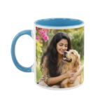 Customised 3 Tone Blue Mug