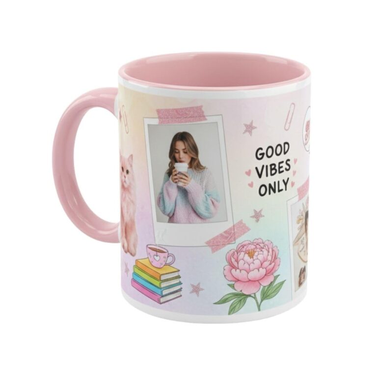 Customised 3 Tone Pink Mug