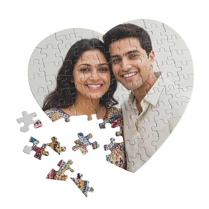 Customised Heart Shape Photo Puzzle