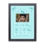 Customised New Born Baby Frame - Boy